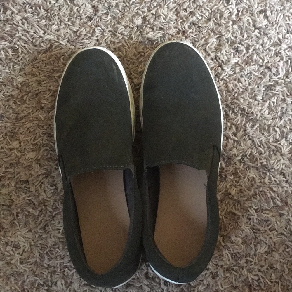 Camoflauge slide on shoes